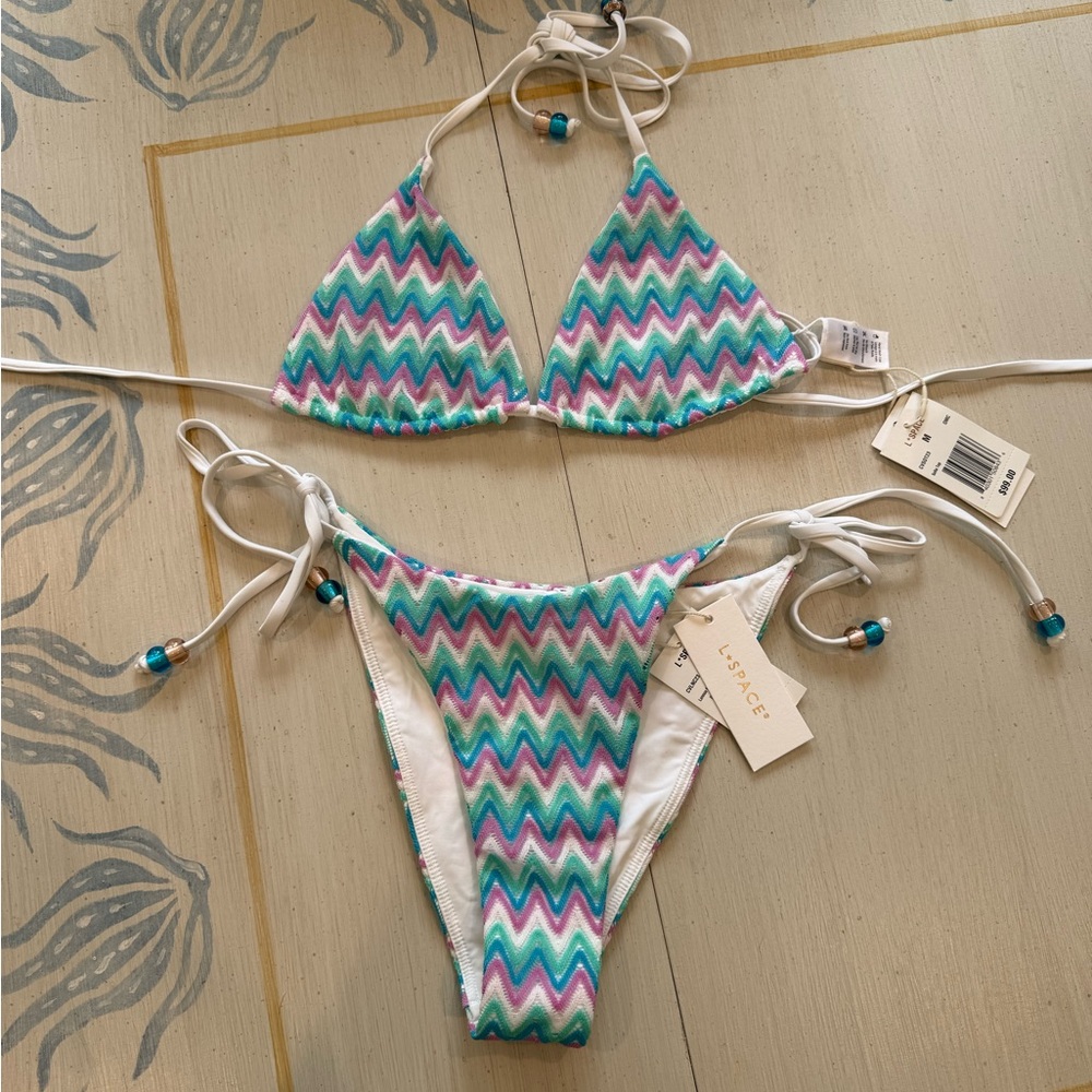 Lspace Chevron Bikini Set